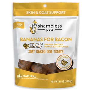 Shameless Pets Bananas for Bacon Soft Baked Dog Treats