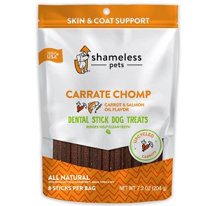 Shameless Pets Carrate Chomp Dental Stick Dog Treats