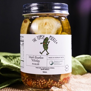 The Tipsy Pickle Maple Bourbon Whiskey Pickles