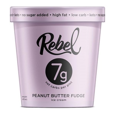 Rebel Peanut Butter Fudge Ice Cream