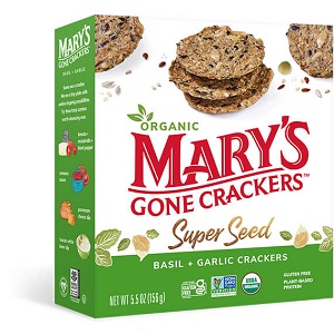 Mary's Gone Crackers Super Seed - Basil & Garlic