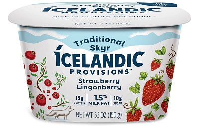 Icelandic Provisions Traditional Skyr Strawberry Lingonberry