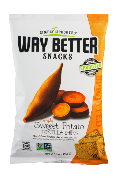 Simply Sprouted Way Better Tortilla Chips Sweet Potato