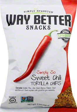 Way Better Simply Sprouted Sweet Chili Tortilla Chips