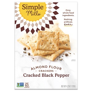Simple Mills Cracked Black Pepper Almond Flour Crackers