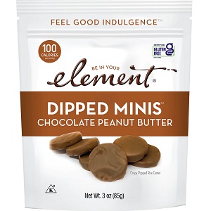 Element Chocolate Peanut Butter Dipped Mini Rice Cakes