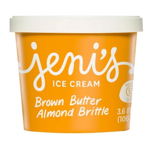 Jeni's Brown Butter Almond Brittle Street Treat Ice Cream