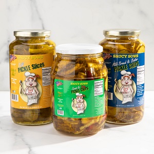 Saucy Sows Mild Bread & Butter Pickle Chips