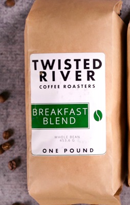 Twisted River Whole Bean Coffee - Breakfast Blend