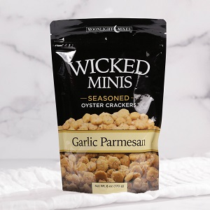 Wicked Minis Garlic Parmesan Seasoned Oyster Crackers