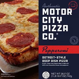 Motor City Pizza Co. Pepperoni Detroit-Style Deep Dish Pizza