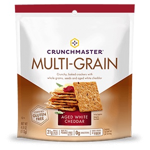 Crunchmaster Multi-Grain Aged White Cheddar Crackers