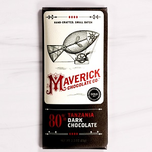 Maverick 80% Tanzania Dark Chocolate Bar
