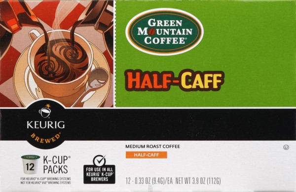 Green Mountain Half Caff Coffee Kcup